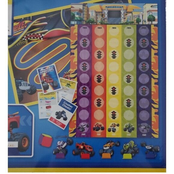Nickelodeon Blaze and the Monster Machines Axle City Adventure Board Game New - Picture 7 of 7